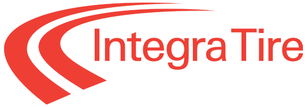 Red stylized Integra logo with script text on white background and two red swooping stripes on the left.